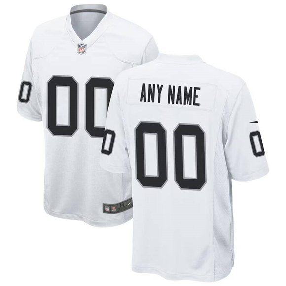Men's Las Vegas Raiders Active Player Custom White Stitched Game Jersey